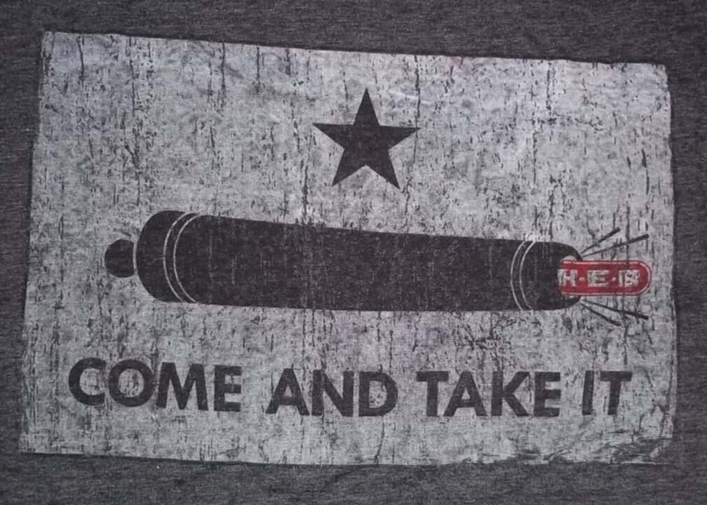 H.E.B. Gonzales Flag Men's Unisex XL Texas T-Shirt - New