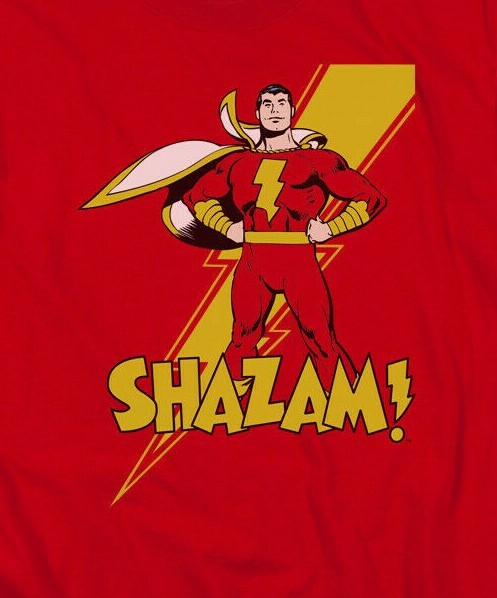 Shazam "Standing Proud"  Mens Unisex T-Shirt -Available in Sm to 3x