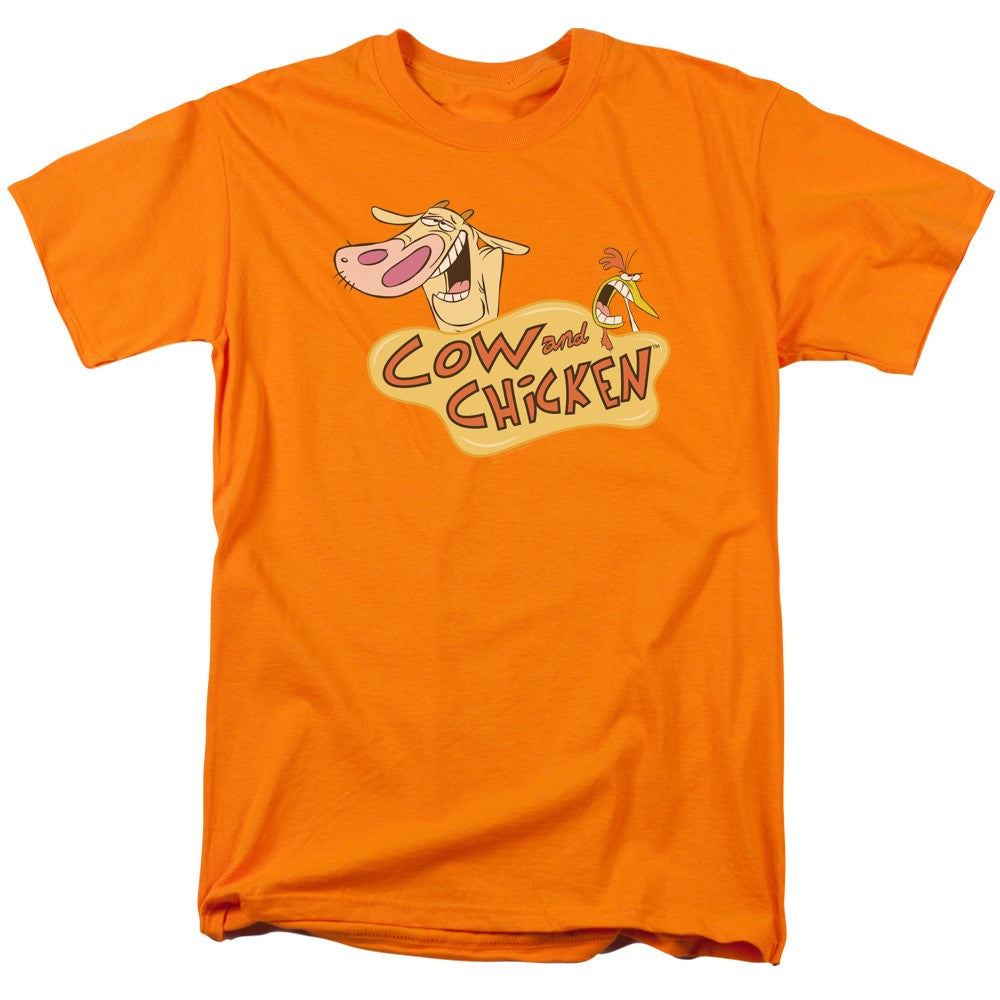 Cow and Chicken "Logo" Mens Unisex T-Shirt, Choice Sm to 4x -New