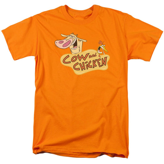 Cow and Chicken "Logo" Mens Unisex T-Shirt, Choice Sm to 4x -New
