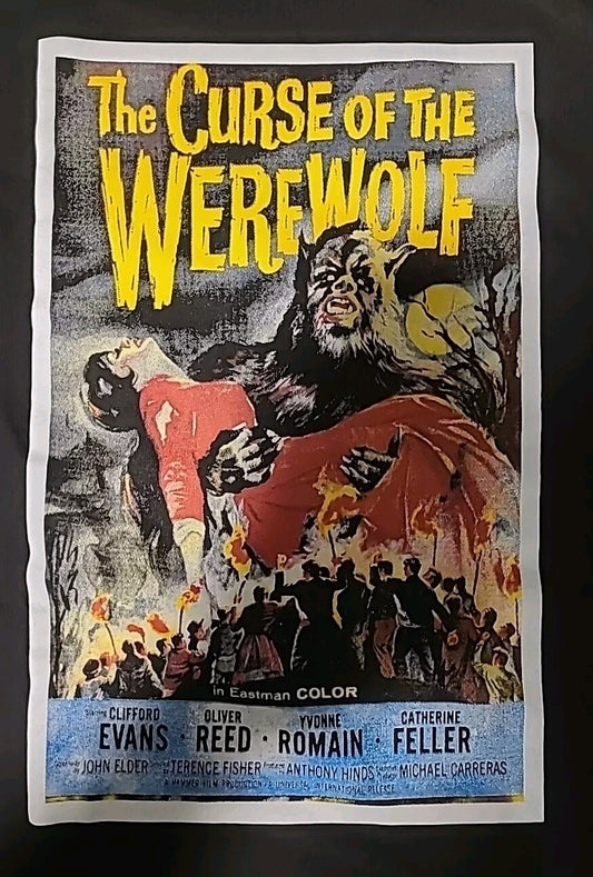 The Curse of the Werewolf Mens Unisex T-shirt -Available Med to 2x -New