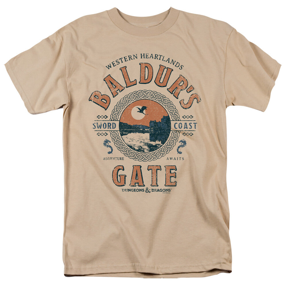 Dungeon & Dragons "Baldur's Gate Resort" Mens Unisex T-Shirt, Available Sm to 3x