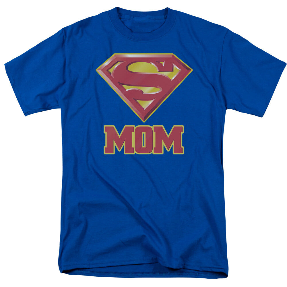 Superman "Mom" Shield Logo Mens T-shirt -Available Sm to 5x