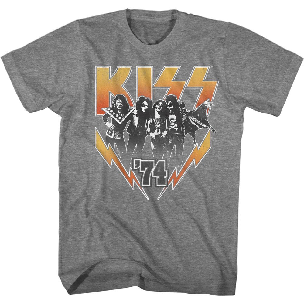 KISS "Classic 1974" Mens Unisex T-Shirt -Available in Sm to 5x -new