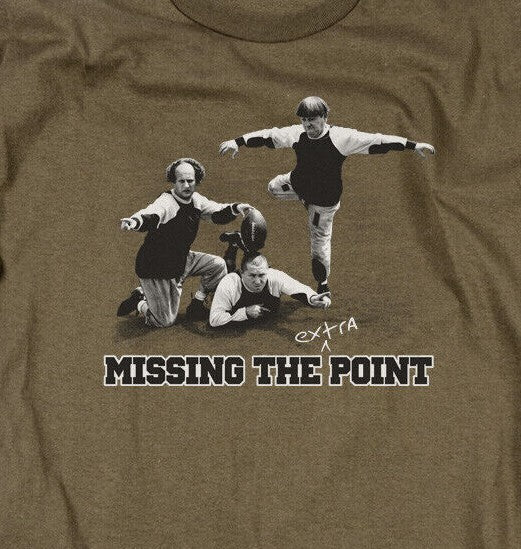 The Three Stooges "Missing the Point"  Mens T-Shirt -Available in  Sm to 3x -new