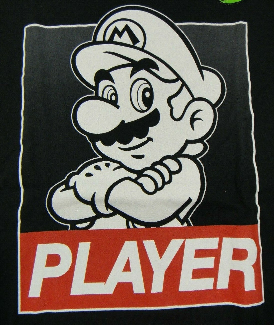Super Mario "Player" Mens Medium Unisex T-Shirt -New
