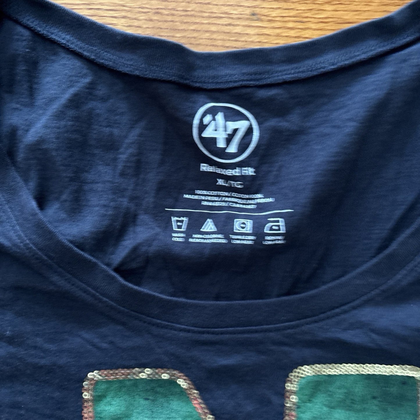 Notre Dame "Sequence” Women xL Relaxed Fit T-Shirt by Majestic-New old stock