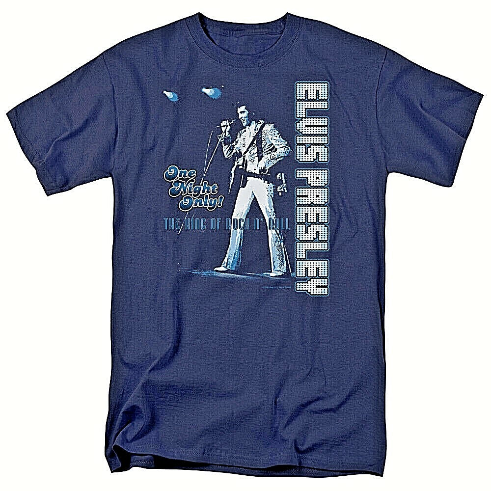 Elvis Presley "One Night Only" Mens Unisex T-Shirt, Available Sm to 5x