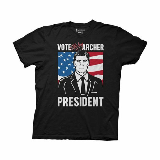 Archer "Vote Sterling Archer for President" Mens Small Unisex T-Shirt - New