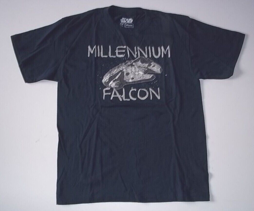 Star Wars Millennium Falcon Large Youth Unisex T-Shirt - NOS
