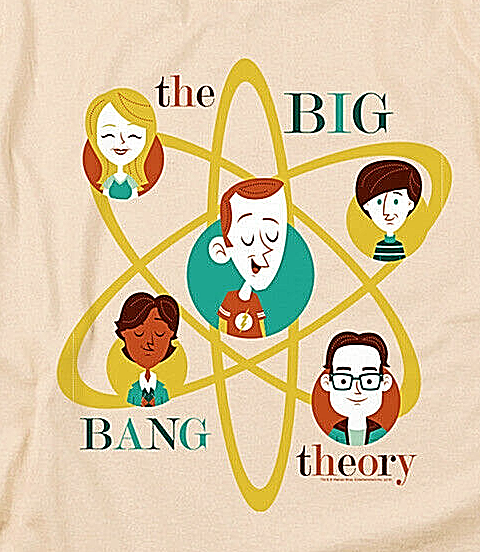 Big Bang Theory "Atomic Friends" Mens Unisex T-Shirt -Available Sm to 3x