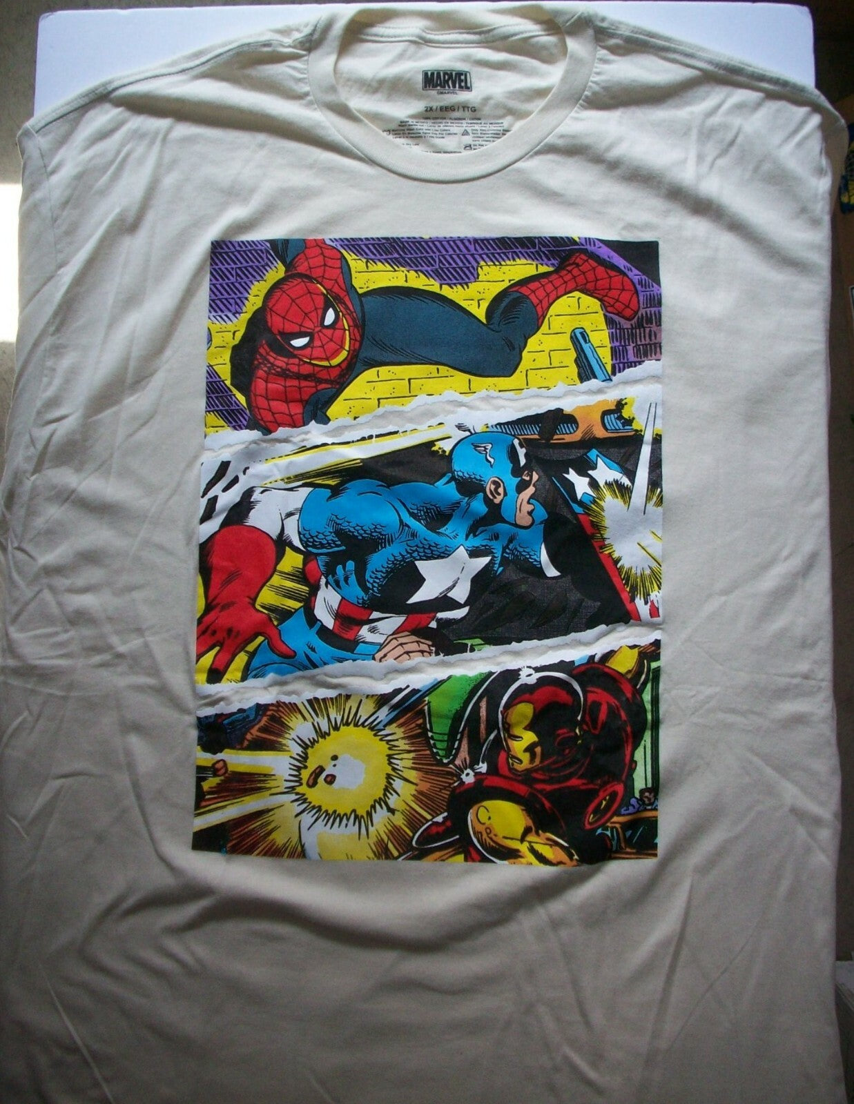 Marvel Avengers Mens Adult Unisex Adult 2x T-Shirt - NOS 