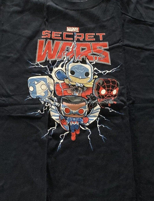 Marvel Comics Secret Wars Pop! Mens xL Unisex T-Shirt -new old stock