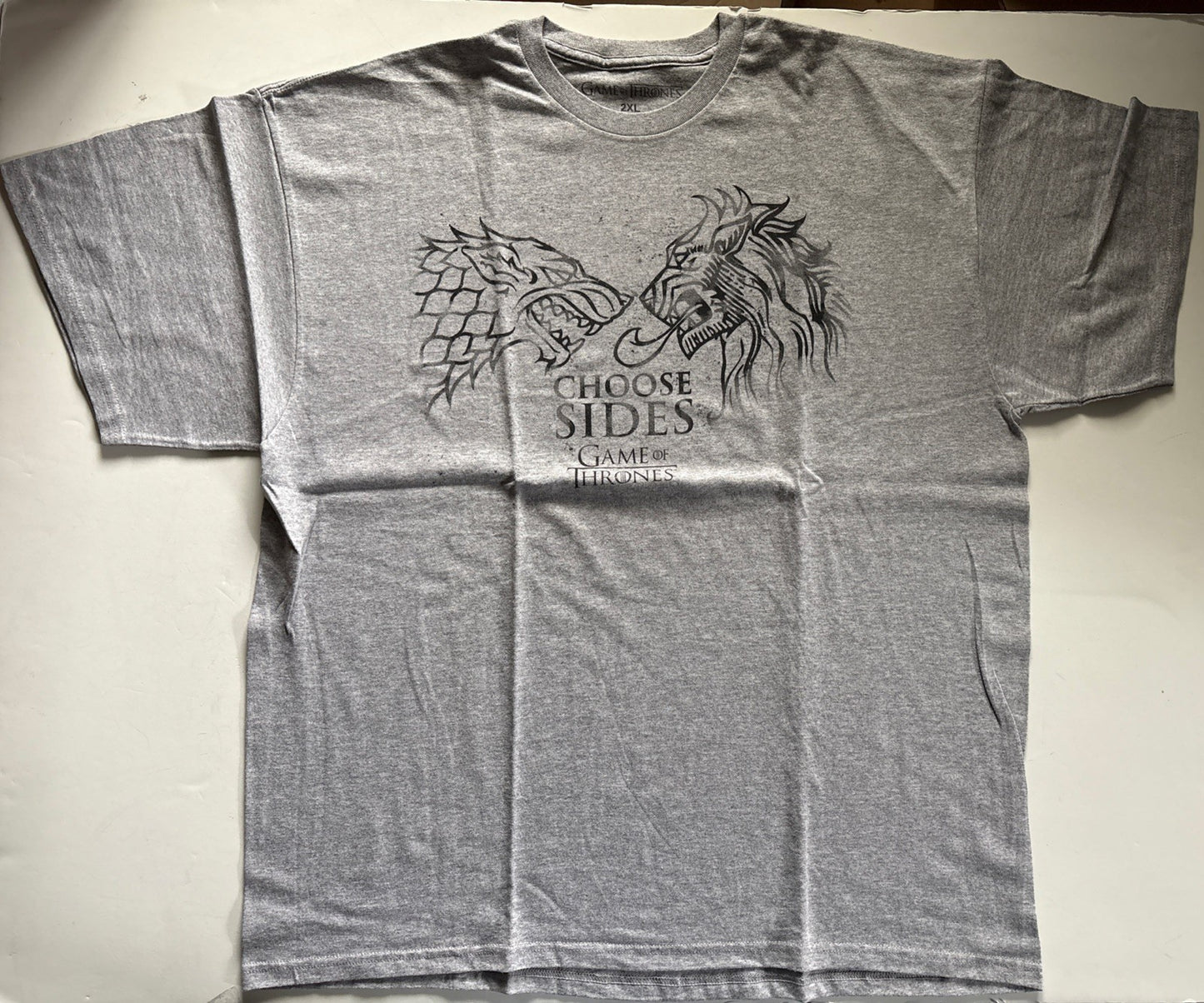 Game Of Thrones "Choose Sides" Mens 2x Unisex T-Shirt -New -10= Years old
