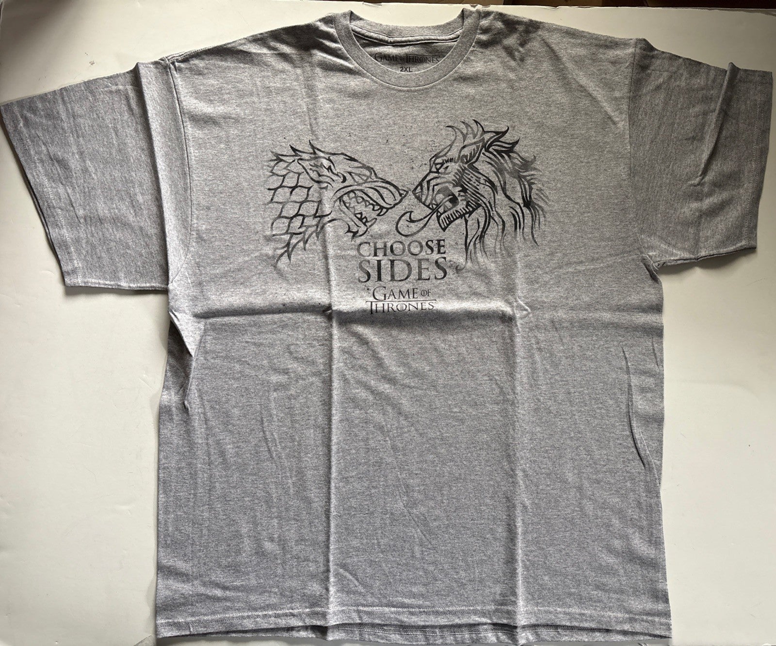 Game Of Thrones "Choose Sides" Mens 2x Unisex T-Shirt -New -10= Years old