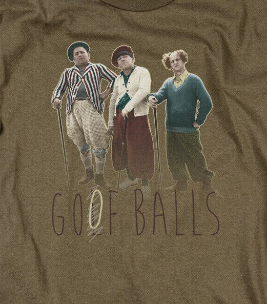 The Three Stooges "Goof Balls,"  Mens T-Shirt -Available in  Sm to 3x -new