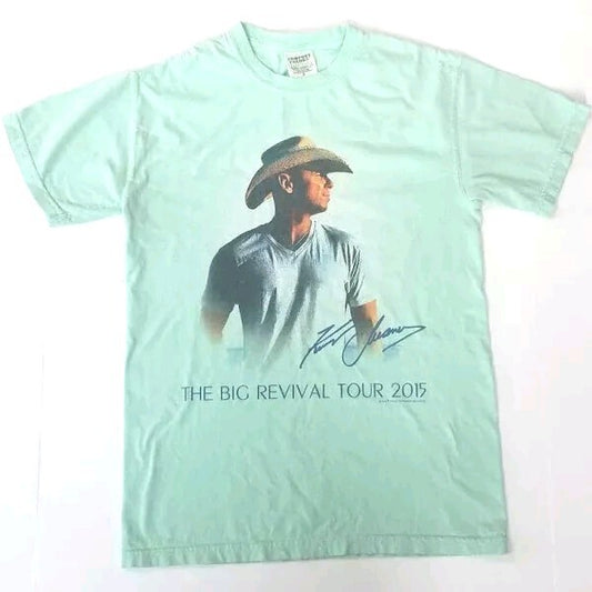 Kenny Chesney, "Big Revival Tour 2015" Men Medium Unisex T-Shirt -New