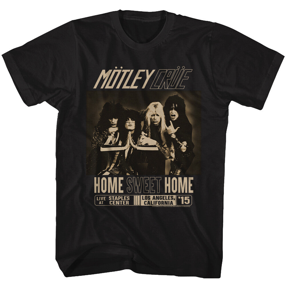 Motley Crue, "Home Sweet Home Tour " Mens Unisex T-Shirt -Available Sm to 3x