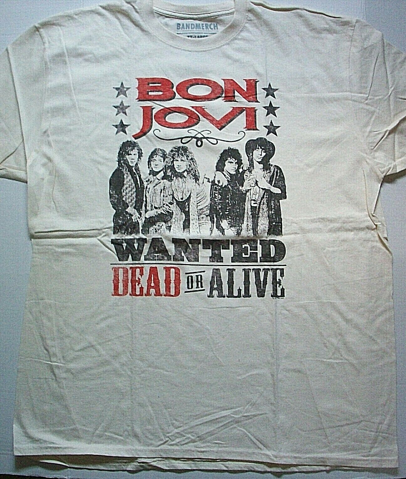 Bon Jovi "Wanted Dead Or Alive"  Mens 2x Unisex T-shirt - New