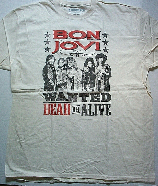 Bon Jovi "Wanted Dead Or Alive"  Mens 2x Unisex T-shirt - New