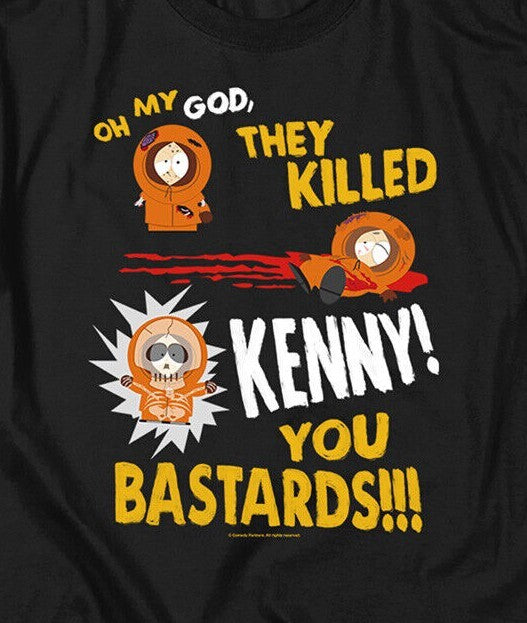 South Park "Oh, My God, U Killed Kenny" Mens Unisex T-Shirt -Available  Sm to 5x