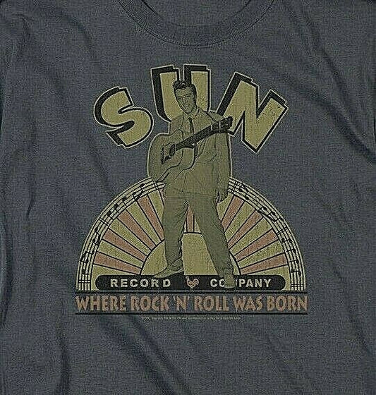Elvis Presley "Sun Records Company" Mens Unisex T-Shirt, Choice Sm to 3x