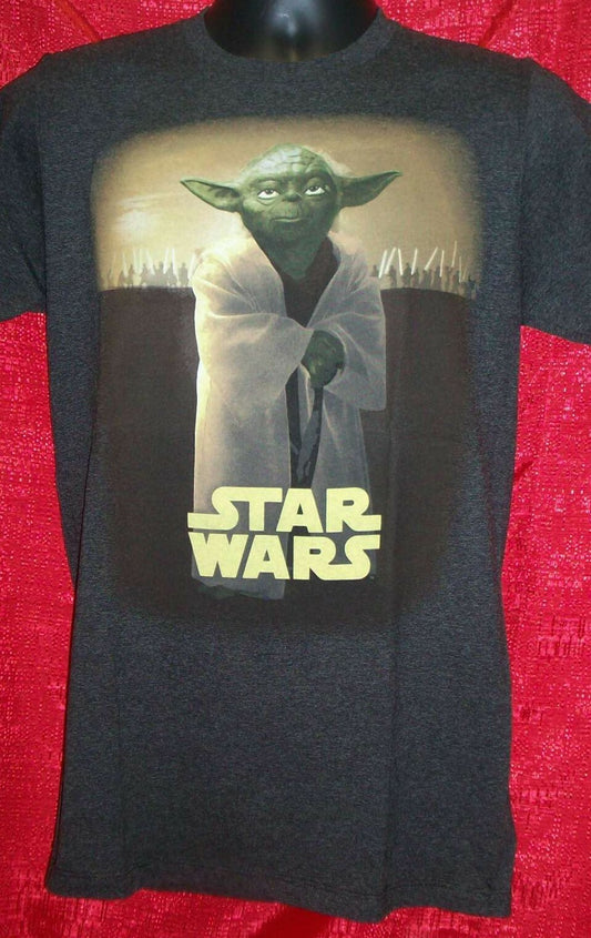 Star Wars Yoda Mens Sma Adult Unisex T-Shirt - New -15 years old