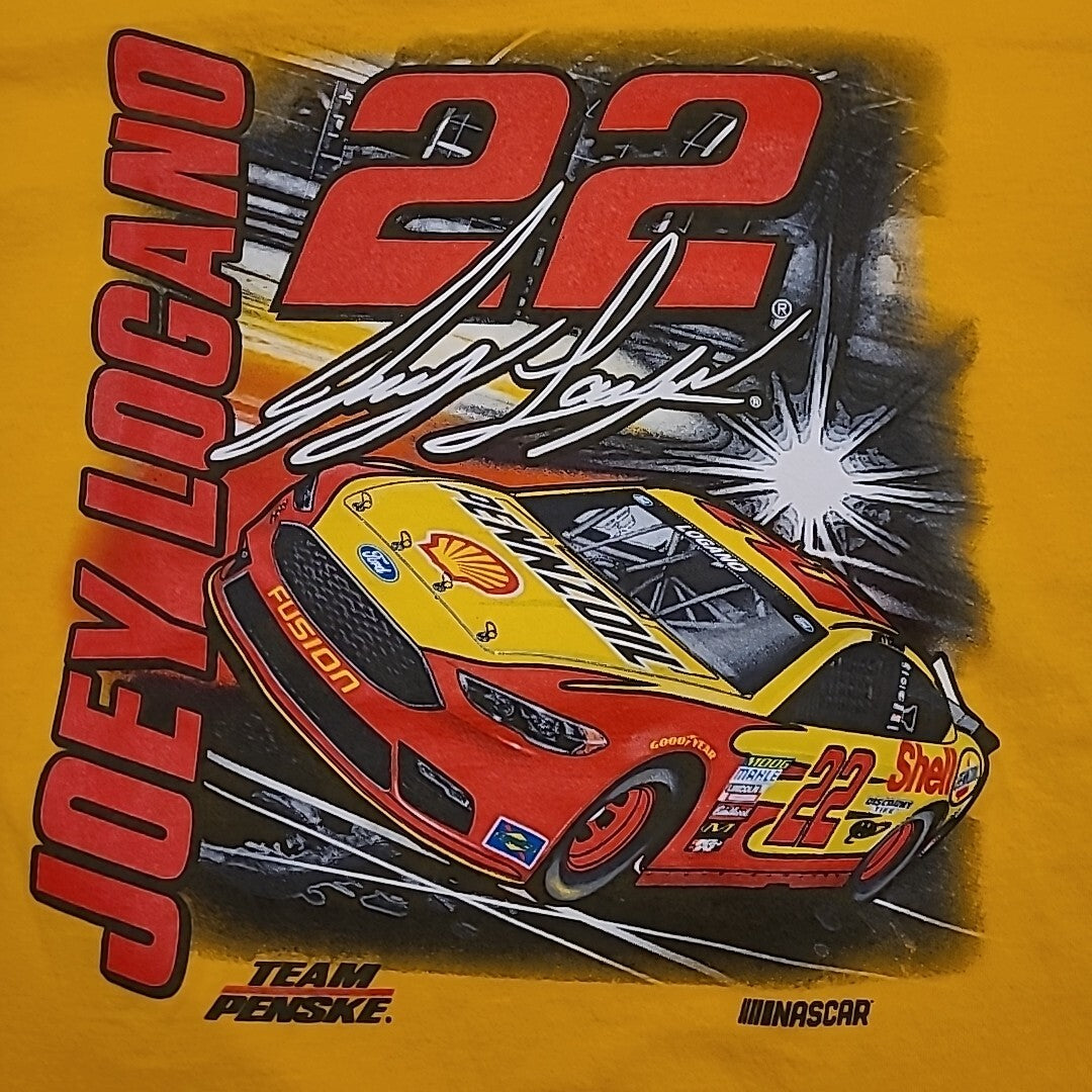 NASCAR #22 Joey Logano (Team Penske) Womens Medium Unisex T Shirt
