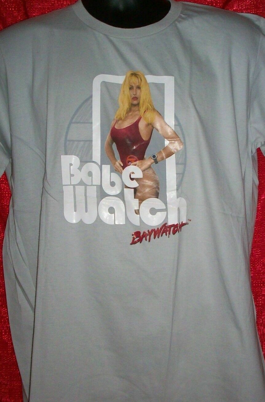 Baywatch "Babe Watch" Pamela Anderson Men’s Unisex T-Shirt. Available Sm to 2x