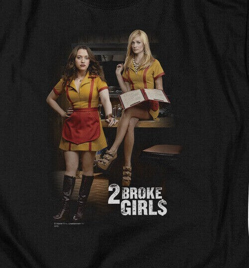 "2 Broke Girls" Mens Unisex T-shirt -Available in Sm to 5x -new