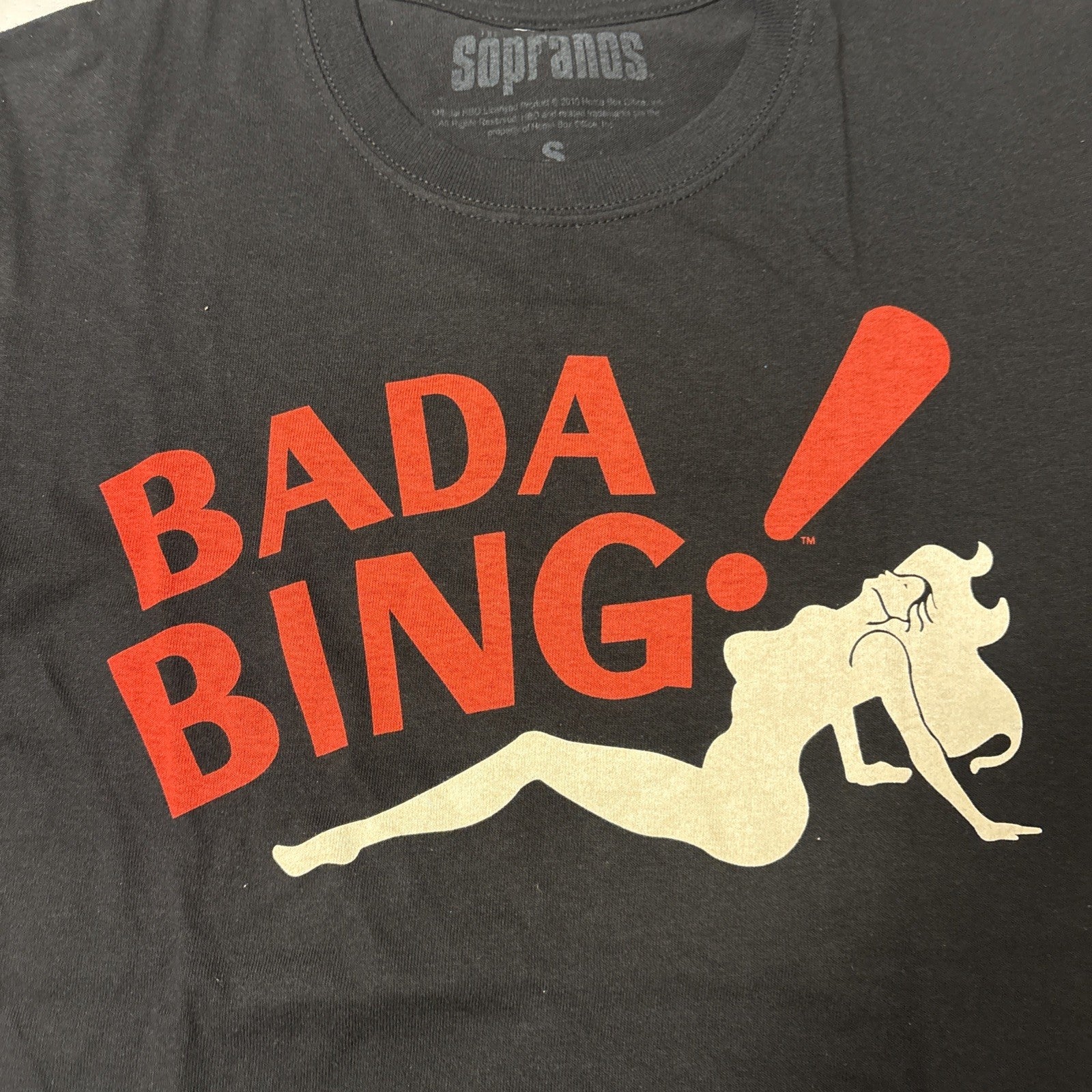 HBO Sopranos "Bada Bing!  Men Small Unisex T-Shirt - NOS
