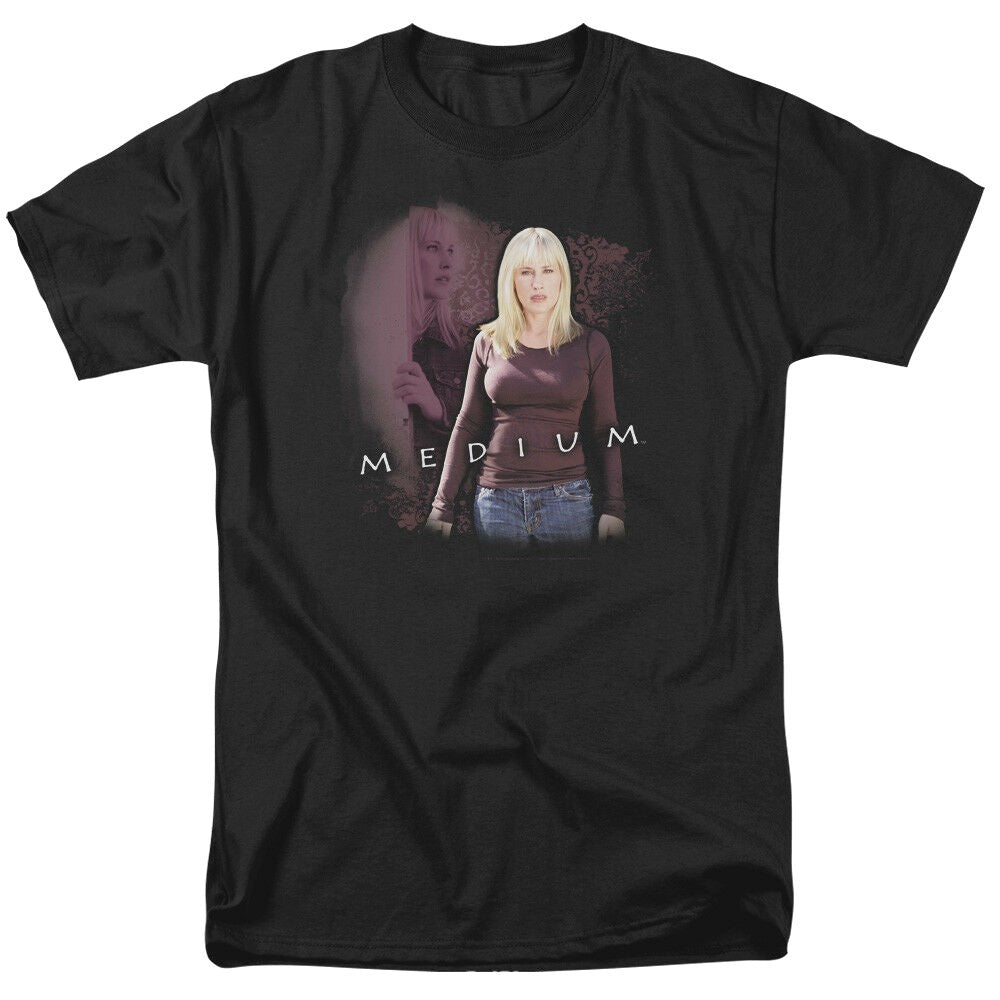 "Medium" TV Show, Patrica Arquette  Mens Unisex T-Shirt, Choice Sm to 5x -new