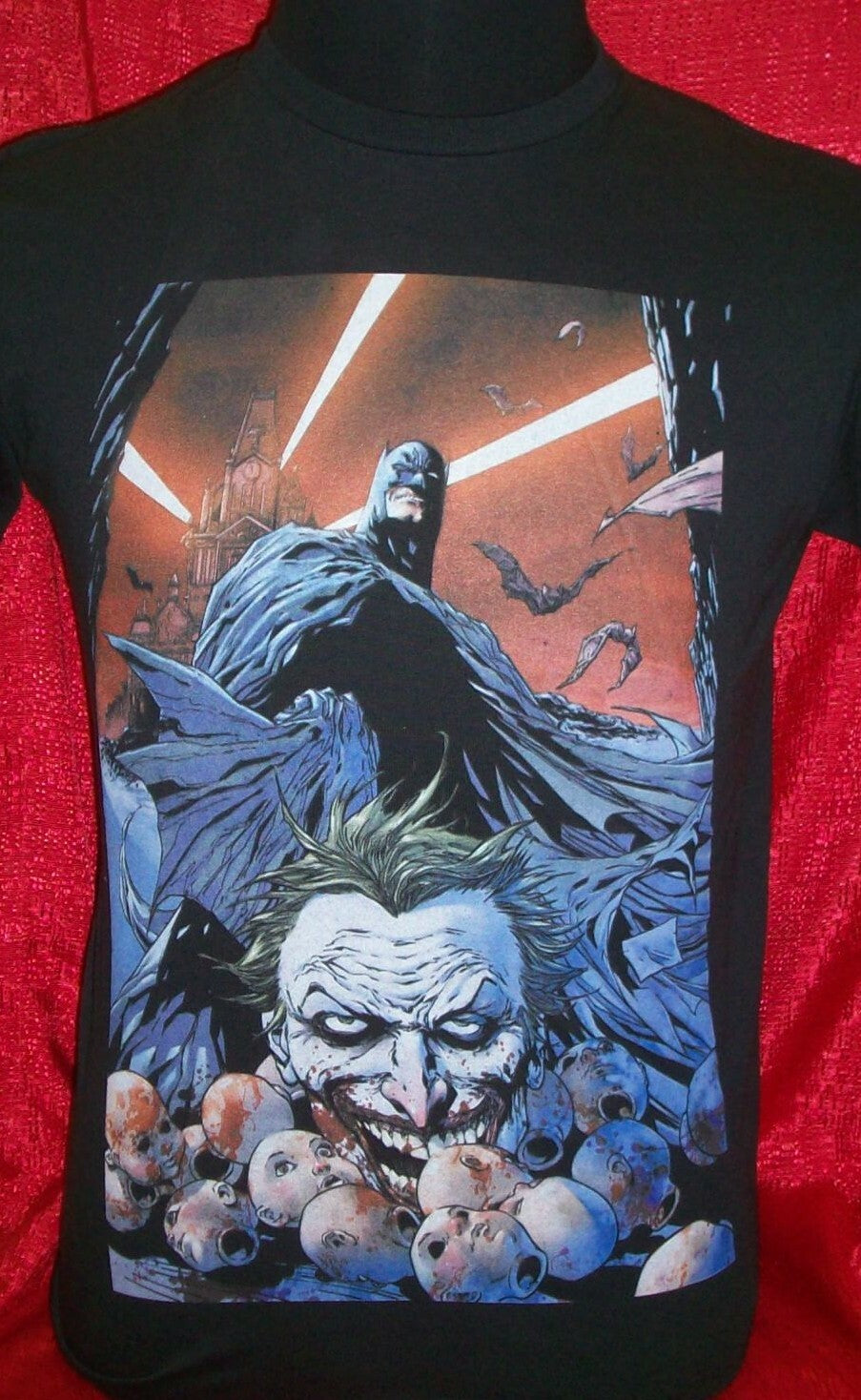 DC Batman & Joker S  Adult Unisex T-Shirt -  New
