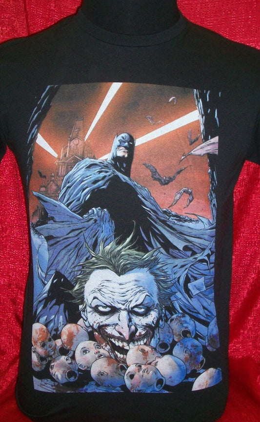 DC Batman & Joker S  Adult Unisex T-Shirt -  New