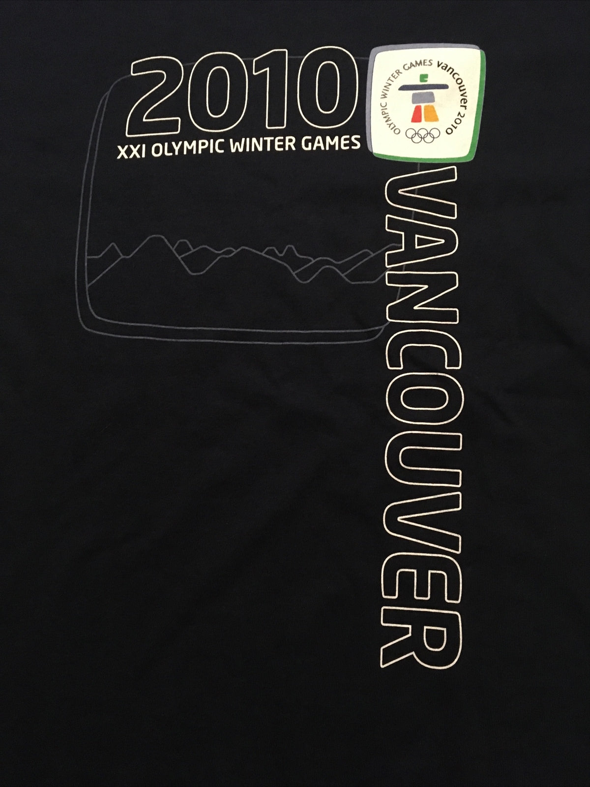 XXI Olympic Winter Games Vancouver 2010 Mens Medium T-Shirt -new old stock