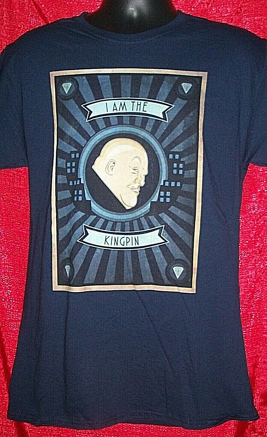 Marvel Spider-Man  "I Am The KINGPIN" Mens Medium Unisex T-Shirt - New Old Stock