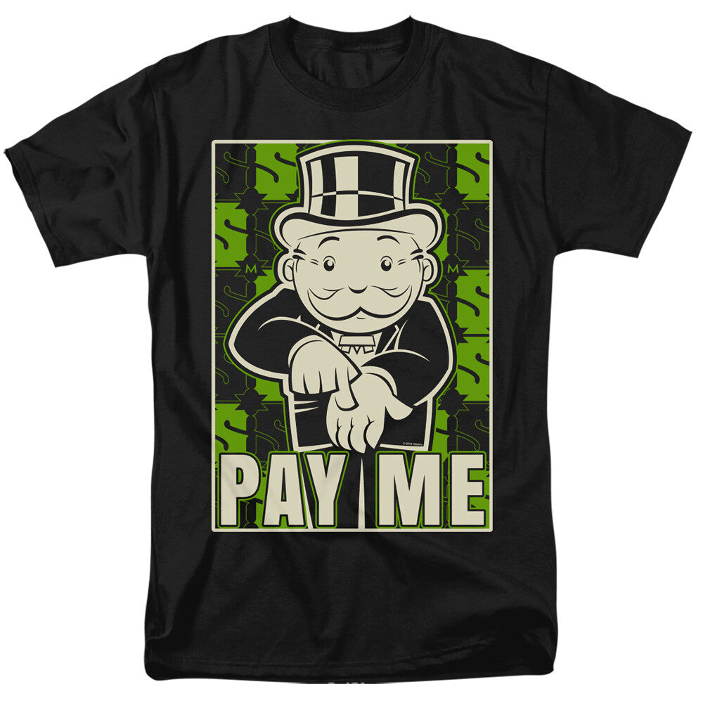 Monopoly "Pay Me!" Mens Unisex T-Shirt, Available Sm to 6x