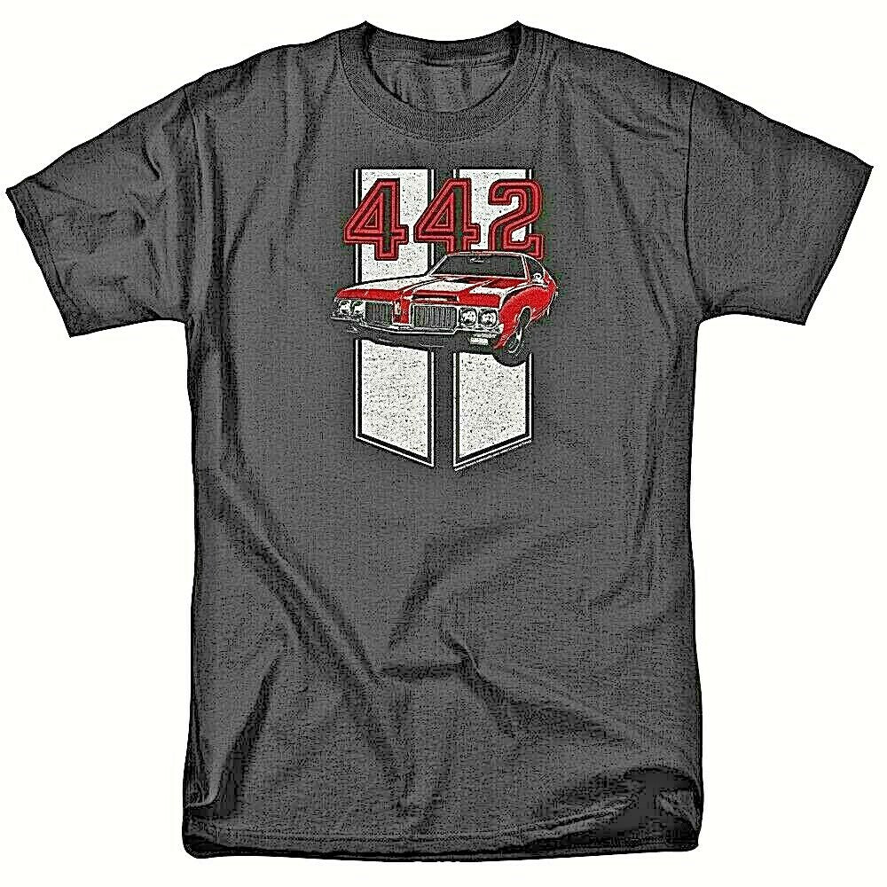 GM Oldsmobile "442, American Muscle"  Mens T-shirt -Available Sm to 5x