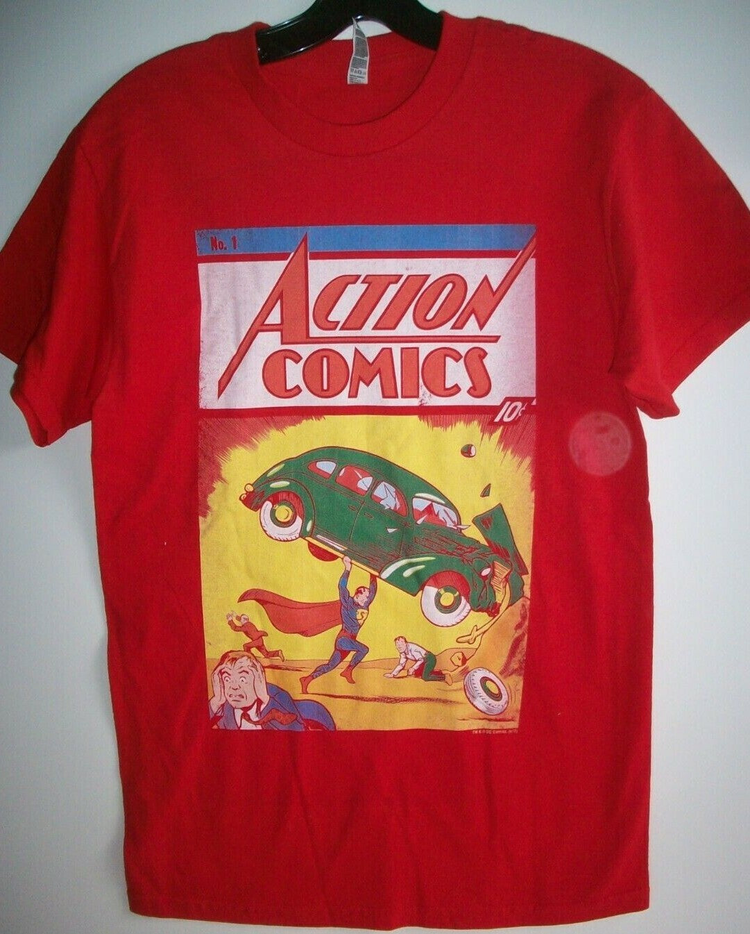 Superman Action Comics No.1 Adult Small Unisex T-Shirt - NOS