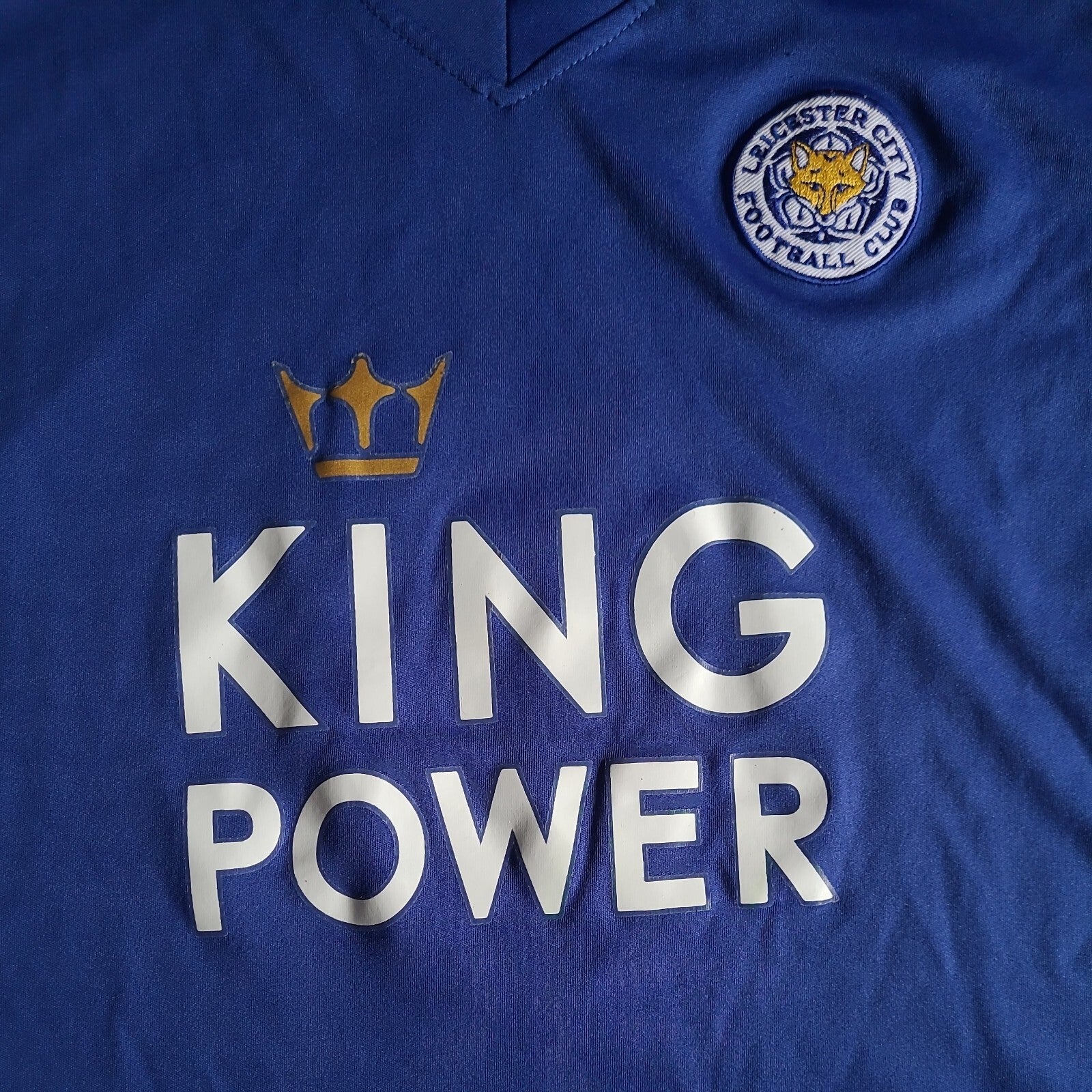 Youth  LEICESTER CITY Collar  T-SHIRT  Size  L (14) - Preowned