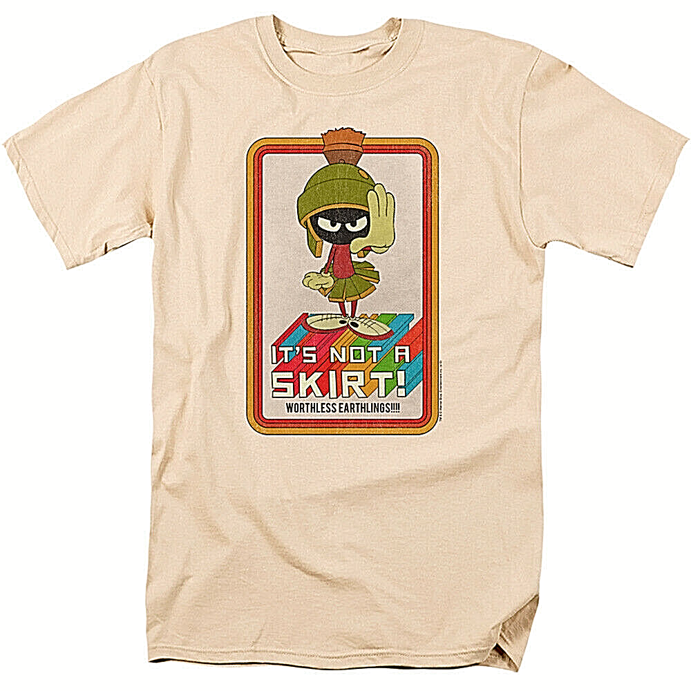 Marvin the Martian "Its not a skirt..." Mens Unisex T-Shirt. Available Sm to 3x