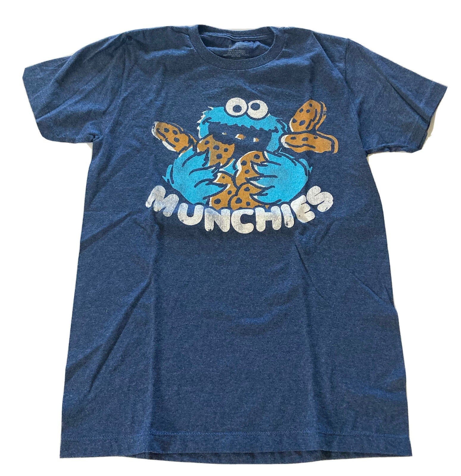 Sesame Street, "Cookie Monster" Mens Unisex Small T-Shirt - New