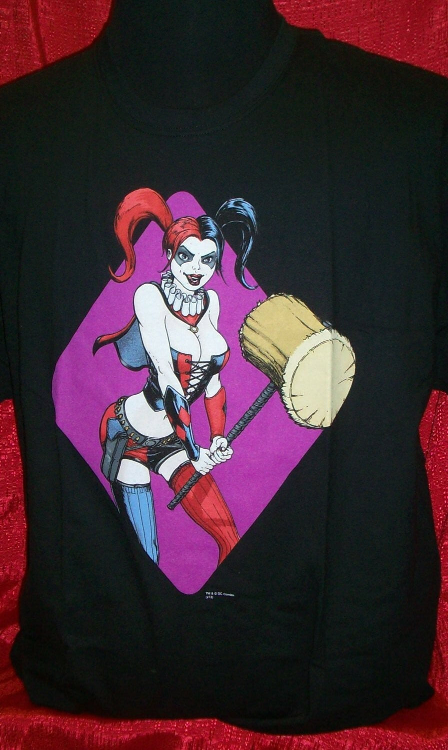 DC Harley Quinn with Mallet Mens XL Unisex T-Shirt -  New