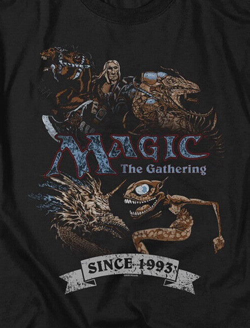 Magic the Gathering "4 Pack Retro "Since 1993" Mens T-shirt -Available Sm to 5x
