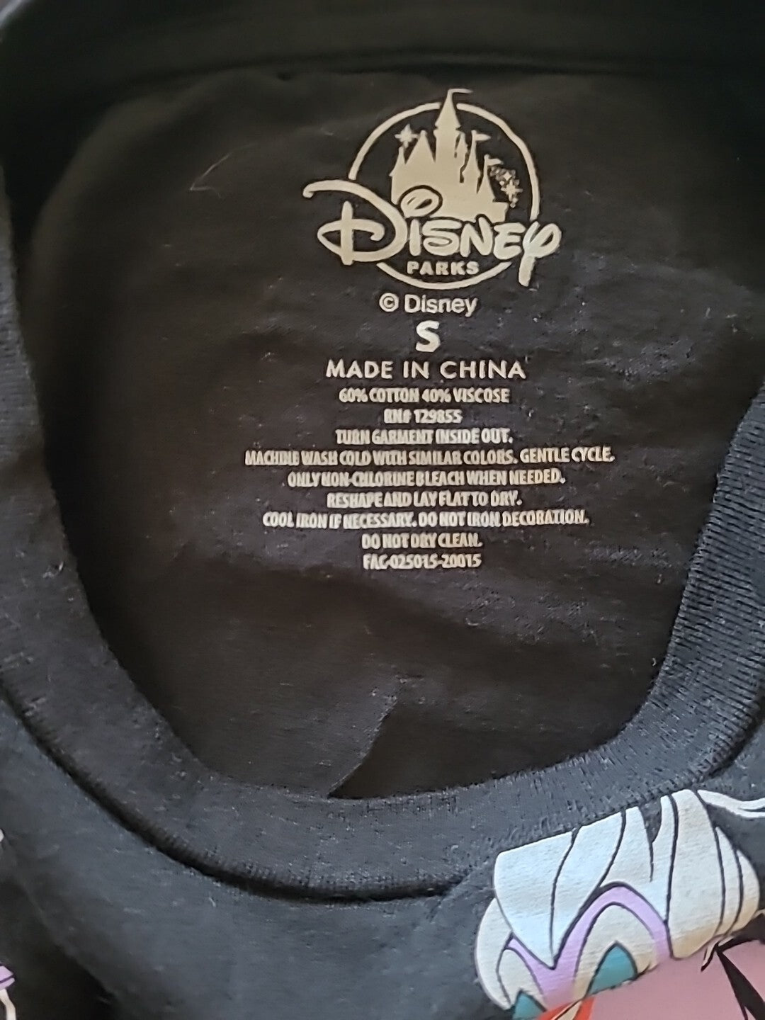 Ursula (Little Mermaid) All-Over Print Mens Unisex Small T-Shirt -Disney Parks