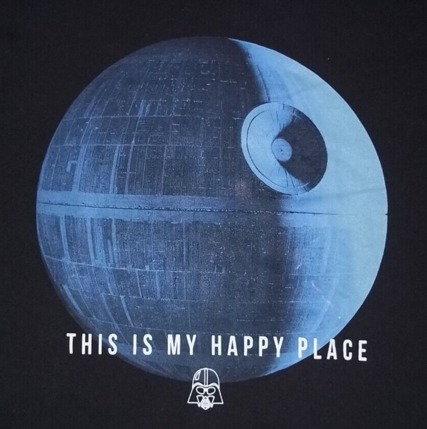Star Wars "This Is My Happy Place" Adult Small Long-Sleeve T-Shirt