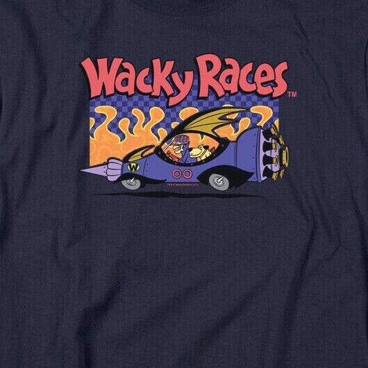 Wacky Racers "Hanna-Barbera" Cartoon Mens Unisex T-Shirt, Available Sm to 5x