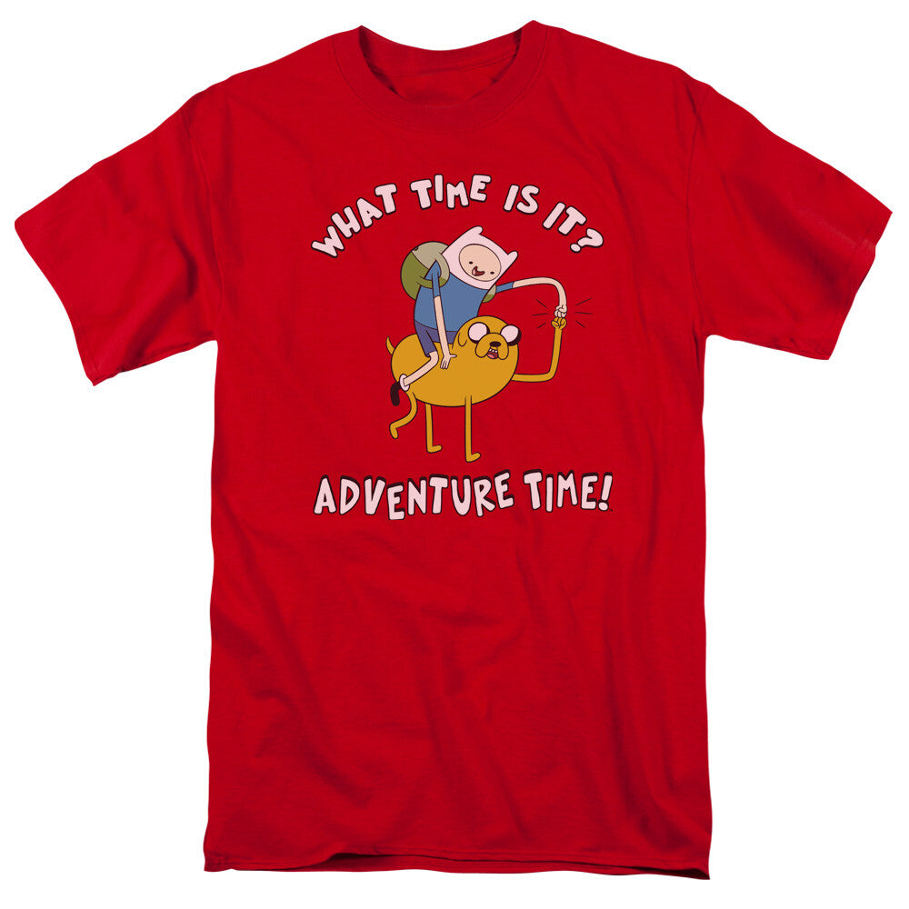 Adventure Time "What Time is It!" Mens Adult Unisex T-Shirt -Available Sm to 5x