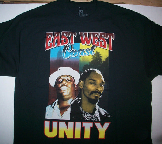 Rappers East West Coast Unity - Mens Unisex 2XL T-Shirt - New