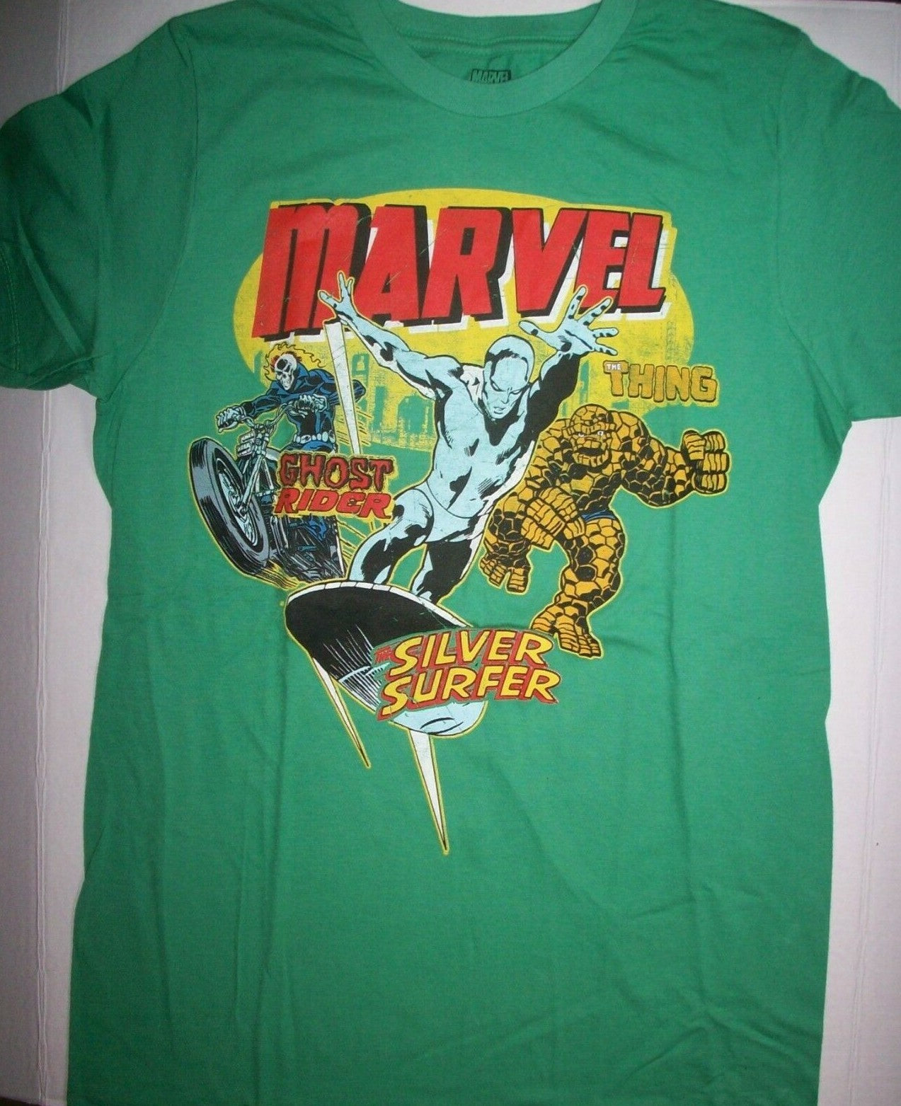 Silver Surfer, Ghost Rider, Thing Men's Unisex T-shirt, Available Sm & Med